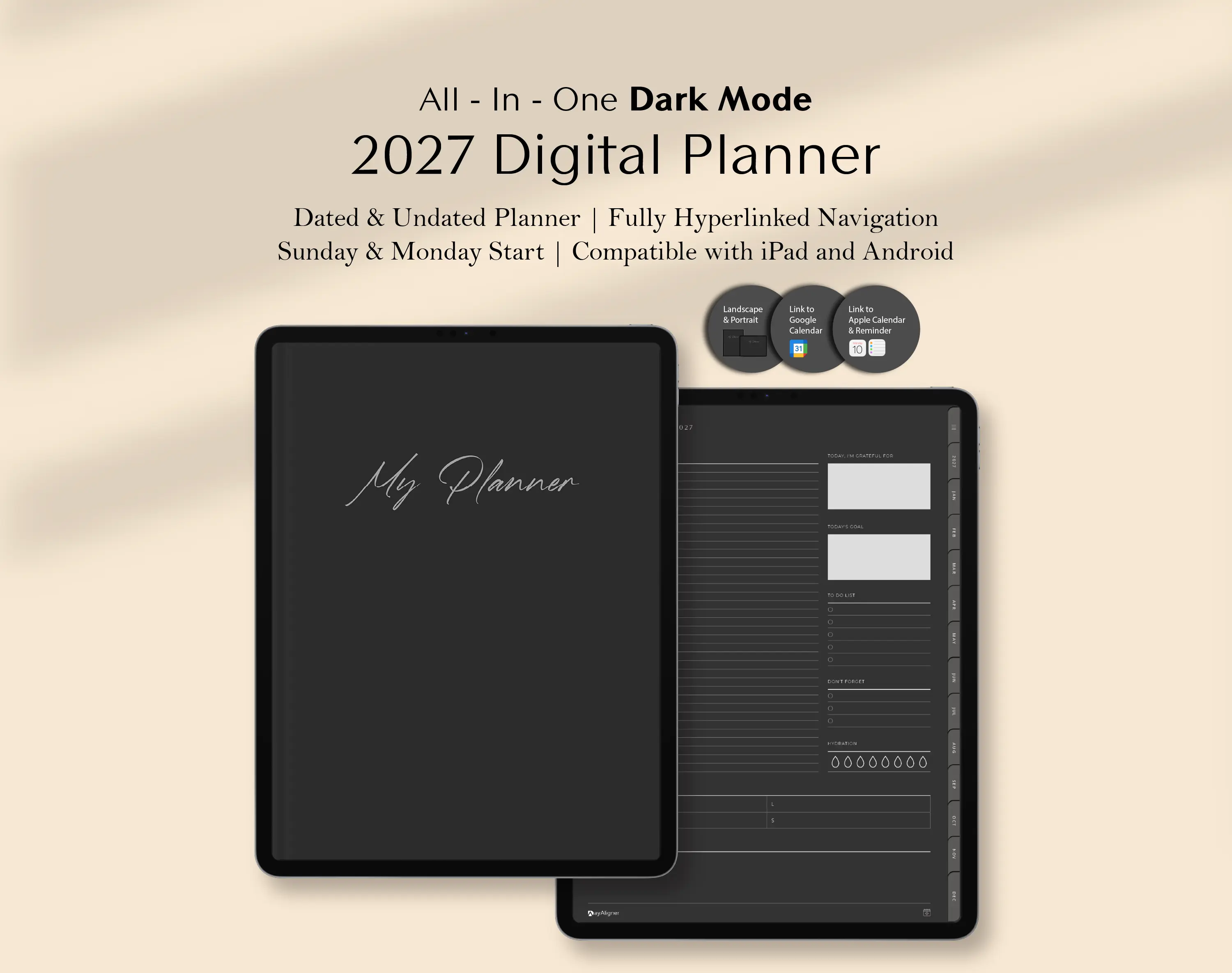 Cover Page_Digital_Planner_Dark_Bundle_Dayaligner.com