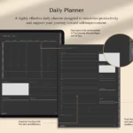 Day Layout_Digital_Planner_Dark_Bundle_Dayaligner.com