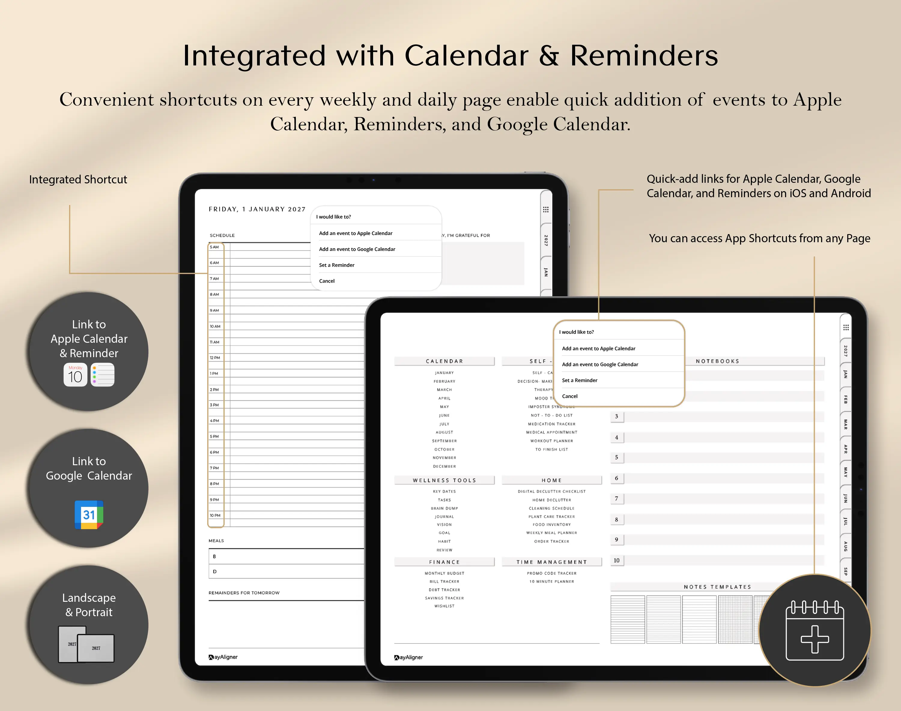 Inegrated With Apps_Digital_Planner_Light_Bundle_Dayaligner.com