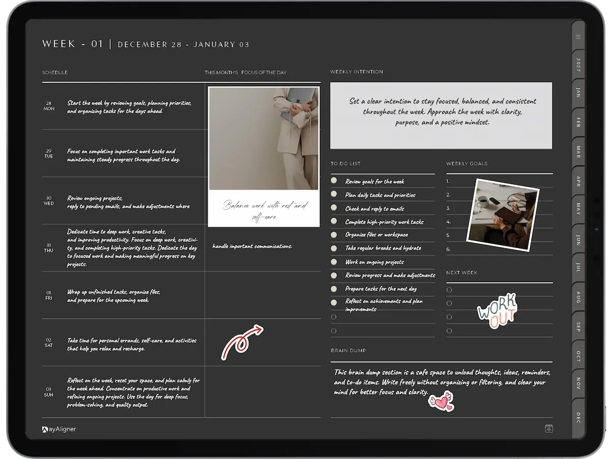 DayAligner_Digital_Planner_Sticker_Cover_Page_Dark_weekly