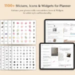 Stickers Page light_Digital_Planner_Light_Bundle_Dayaligner.com