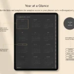 Year at Glance_Digital_Planner_Dark_Bundle_Dayaligner.com